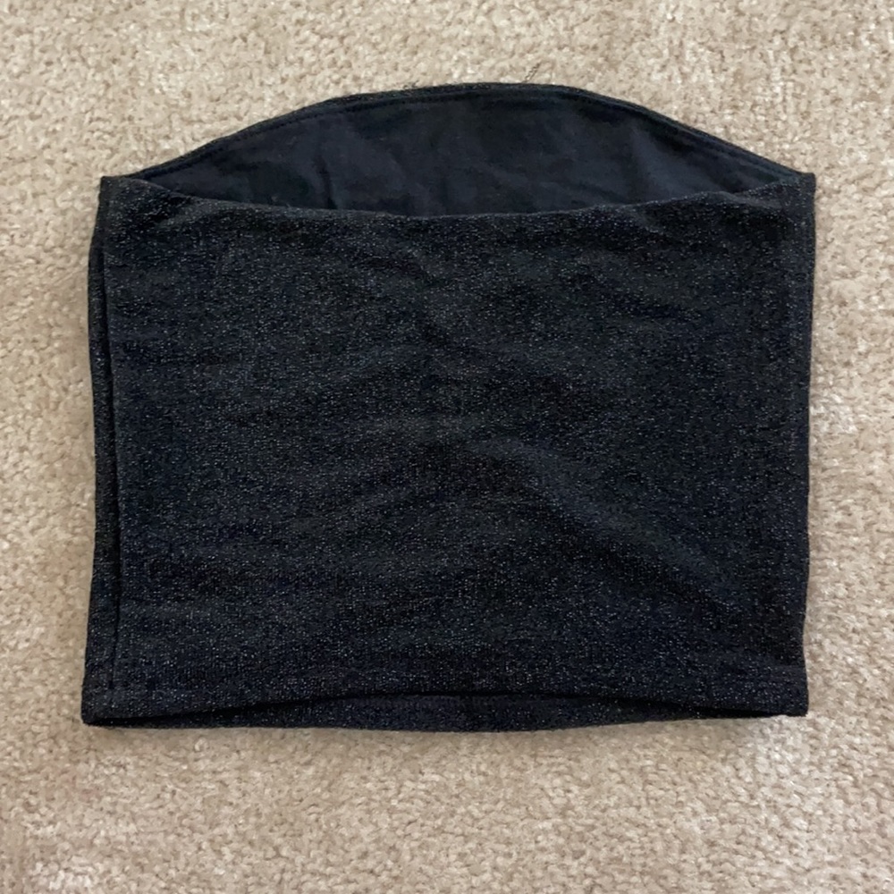 Sparkly black tube top - Picture 2 of 2